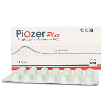 Picture of Piozer Plus 15/500mg Tab 14x1s